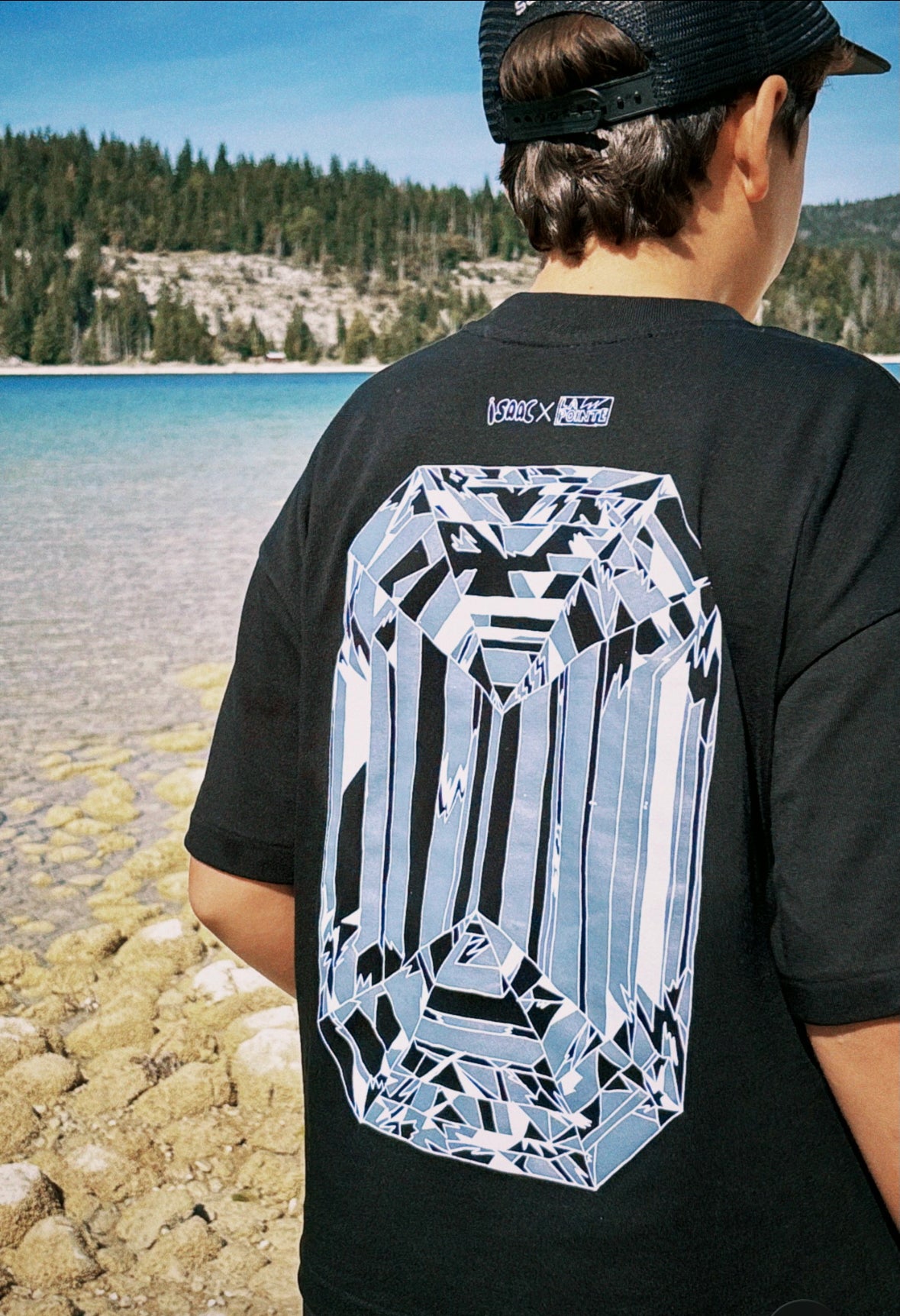 T-shirt noir Diamond