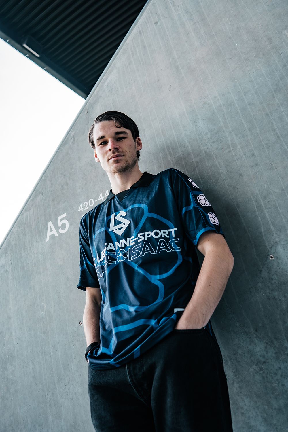 Maillot Bleu Nuit LS X ISAAC ISAAC